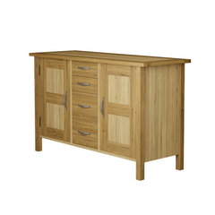 Milton Oak 2 Door 4 Drawer Sideboard