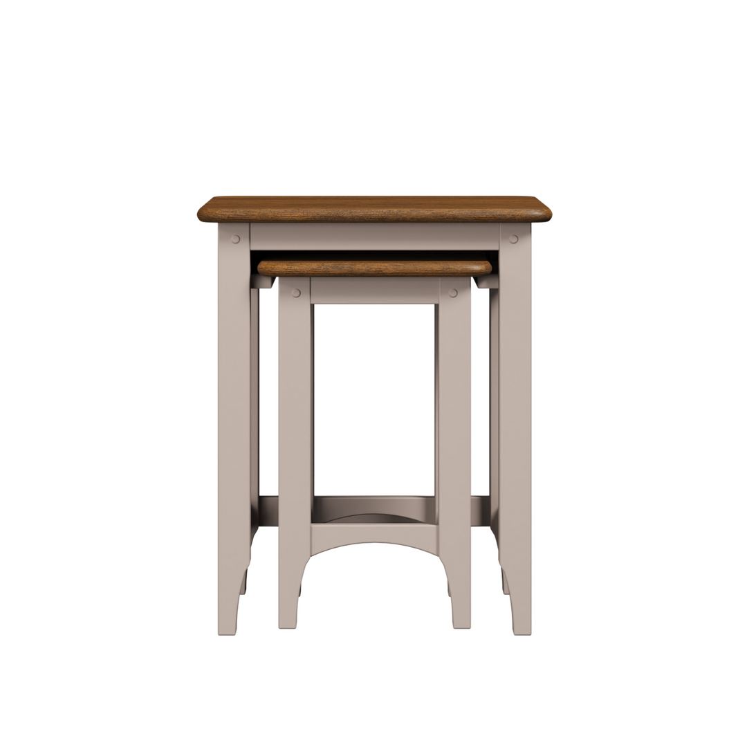 Hapton Soft Truffle Nest of 2 Tables