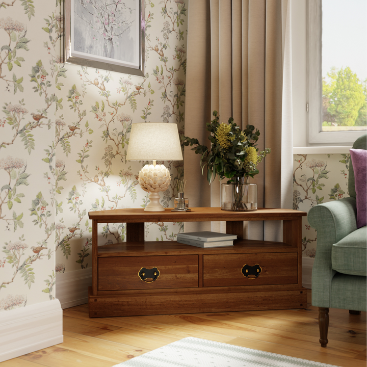 Garrat 2 Drawer Corner TV Unit