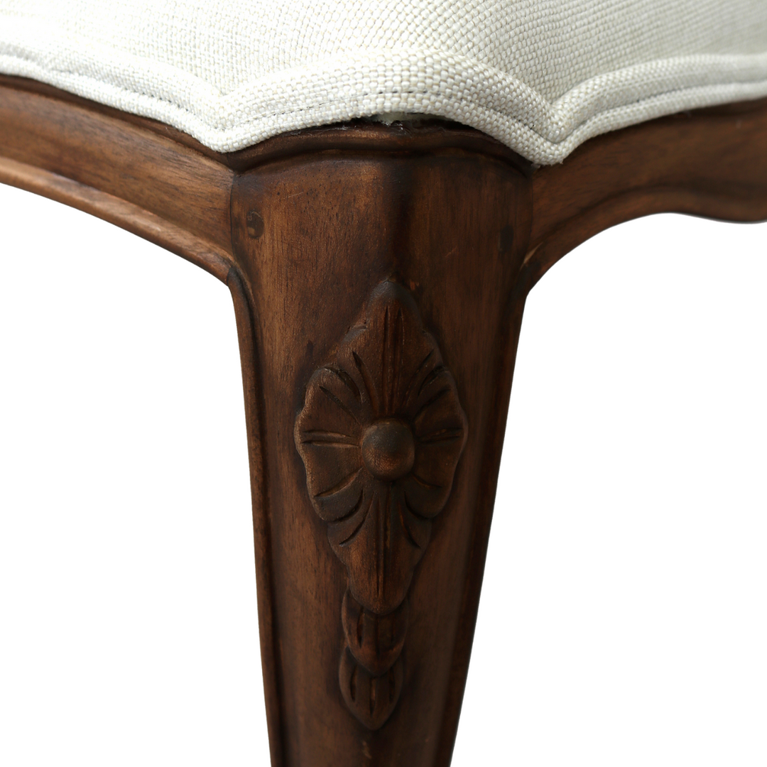 Montpellier Walnut Upholstered Bench