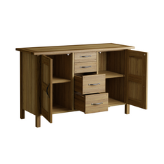 Milton Oak 2 Door 4 Drawer Sideboard