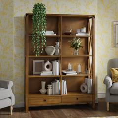 Balmoral 2 Drawer Double Bookcase