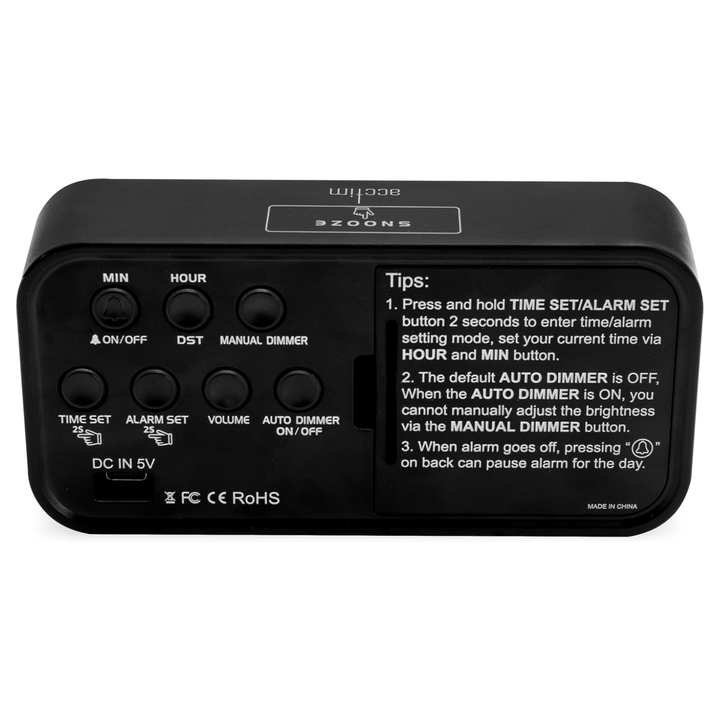 Silas LED Digital Alarm Clock