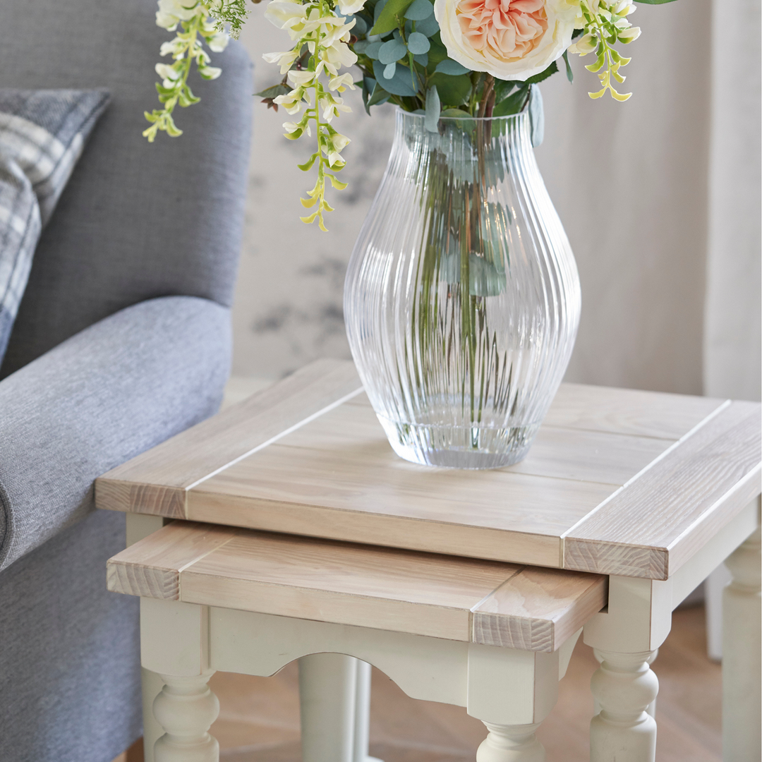 Dorset White Nest of 2 Tables