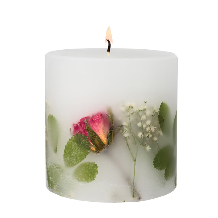 Red Rose Pillar Candle