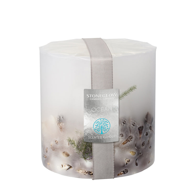 Ocean Pillar Candle