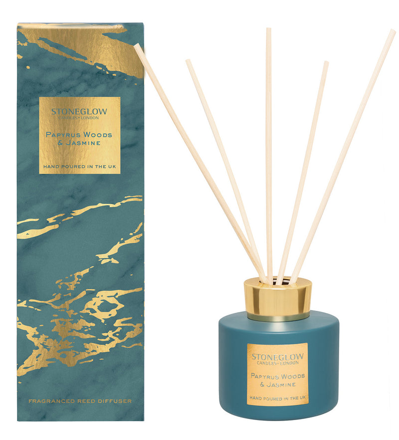 Papyrus Woods & Jasmine Reed Diffuser - Luna Collection