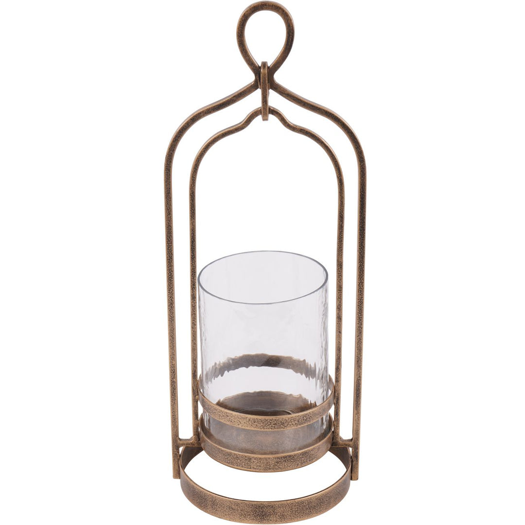 Small Aged Gold Loop Hurricane