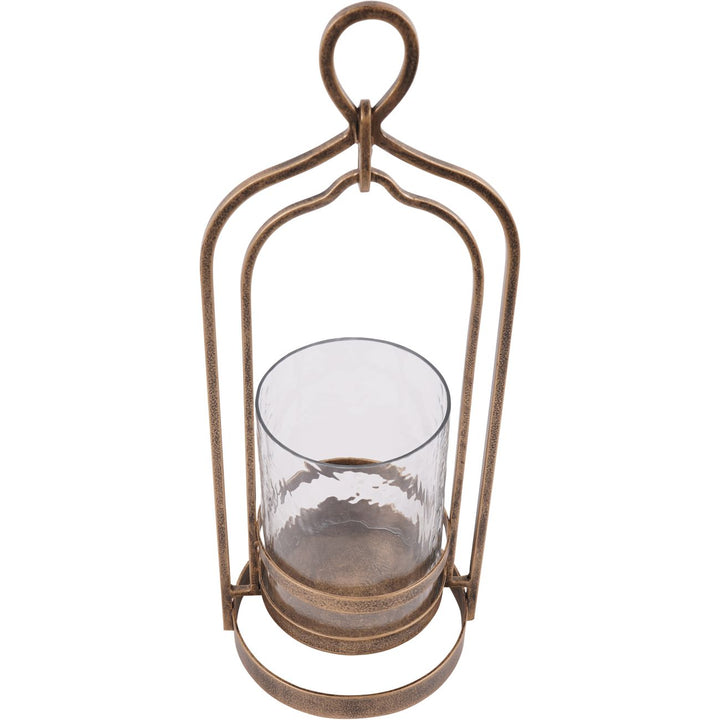 Small Aged Gold Loop Hurricane