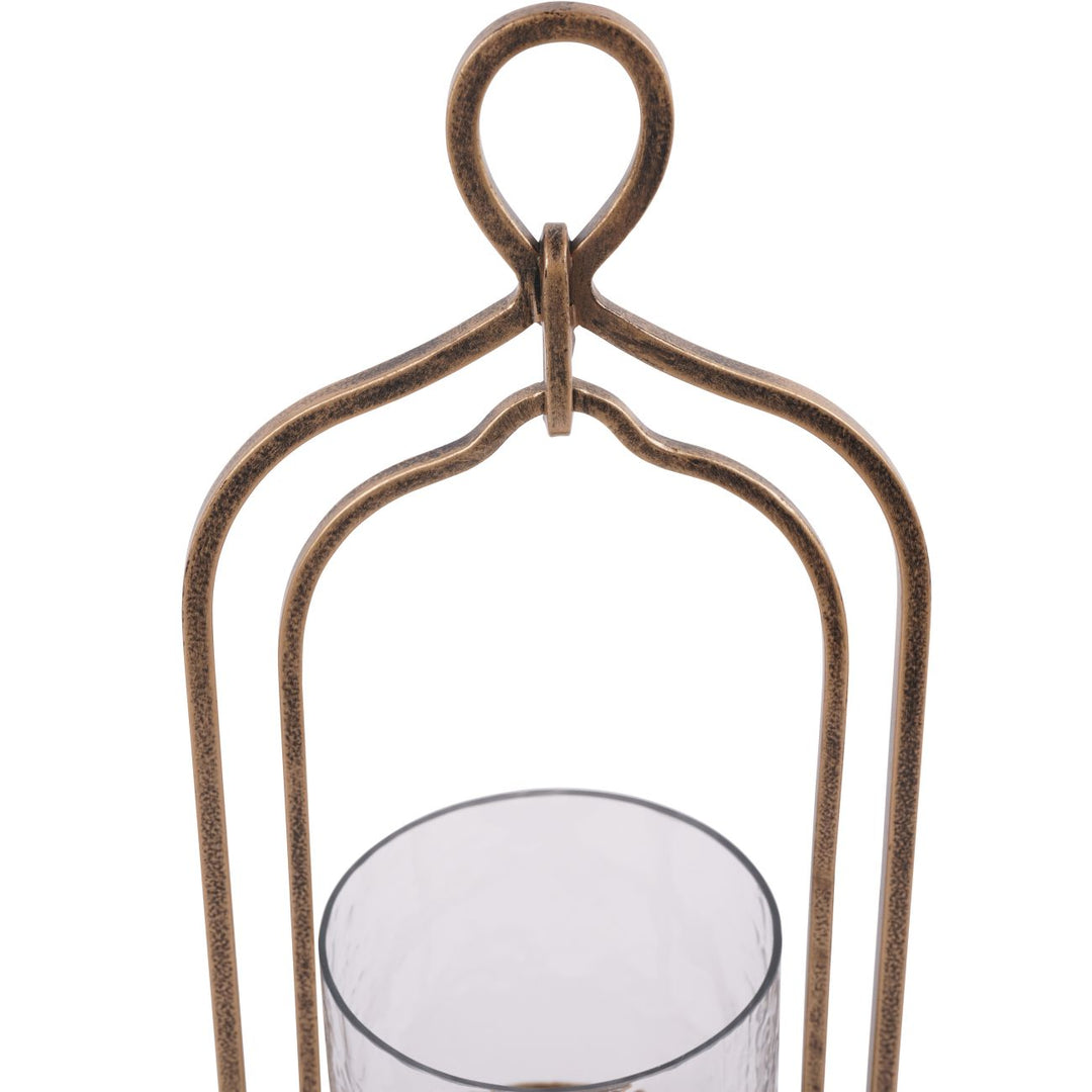 Small Aged Gold Loop Hurricane