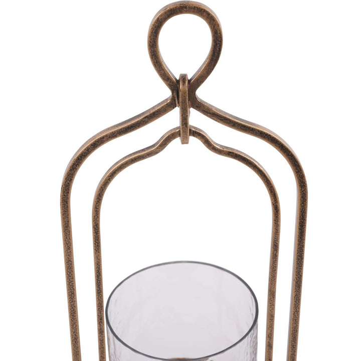 Small Aged Gold Loop Hurricane