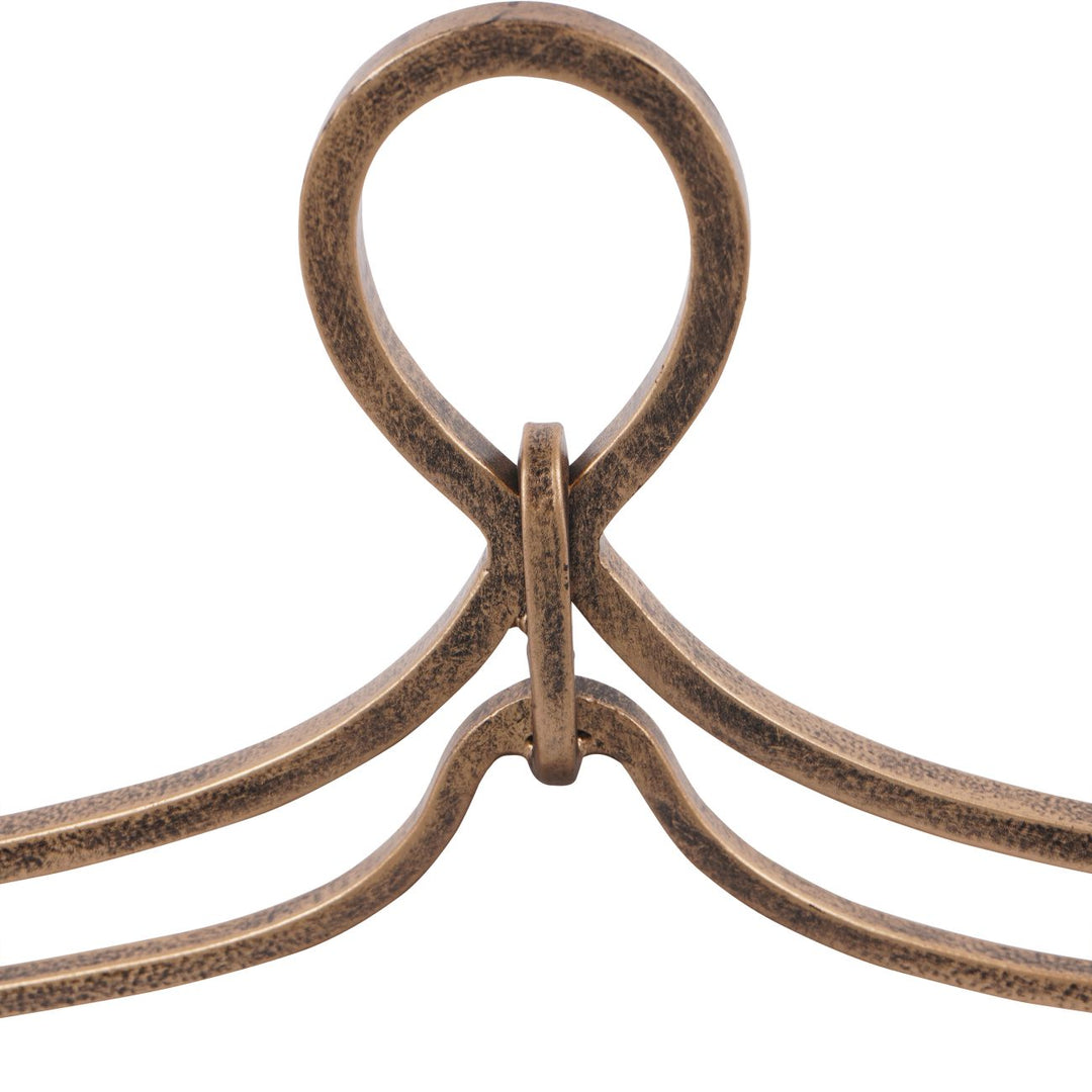 Aged Gold Loop Three Votive Holder