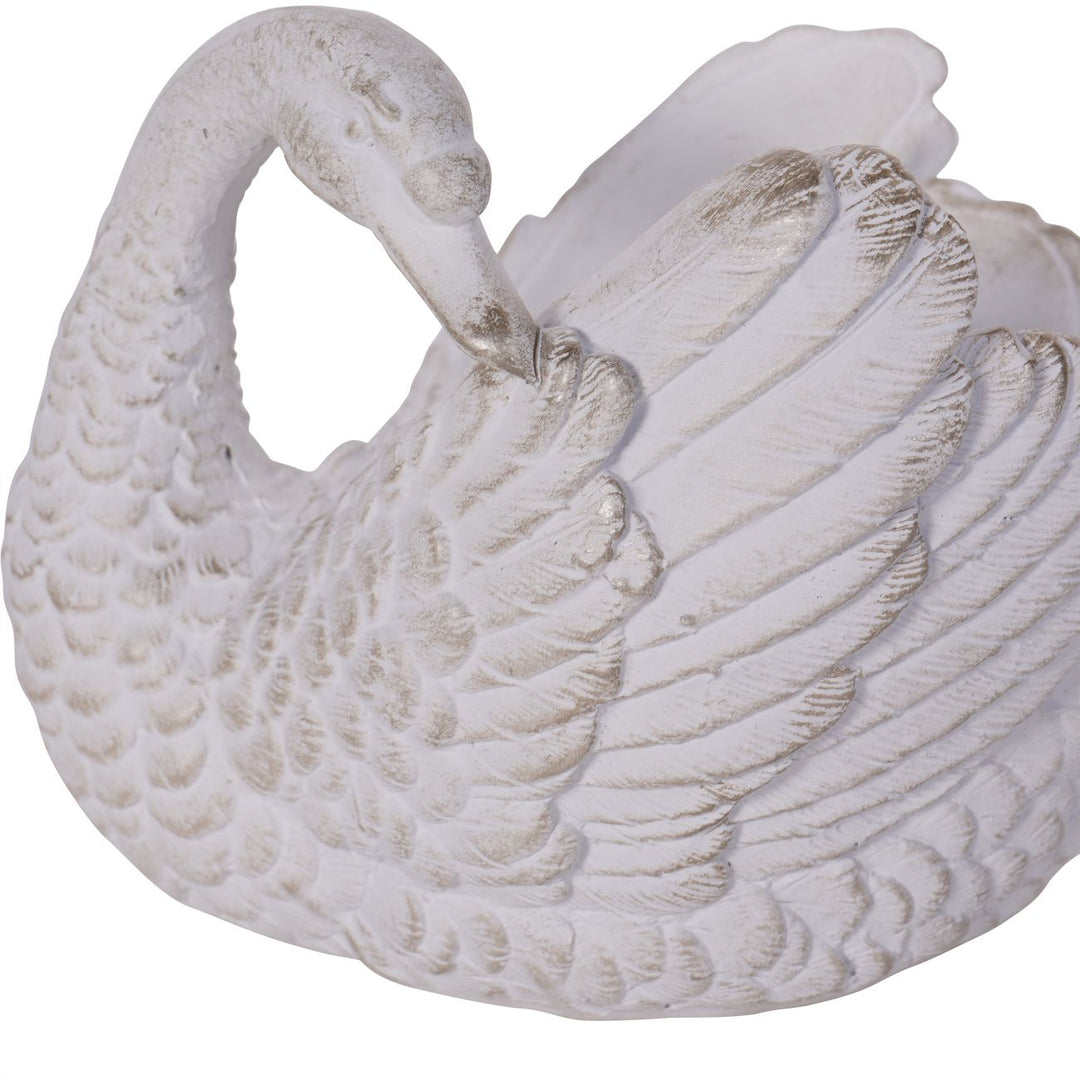 Distressed Swan Votive Holder – Set of 2