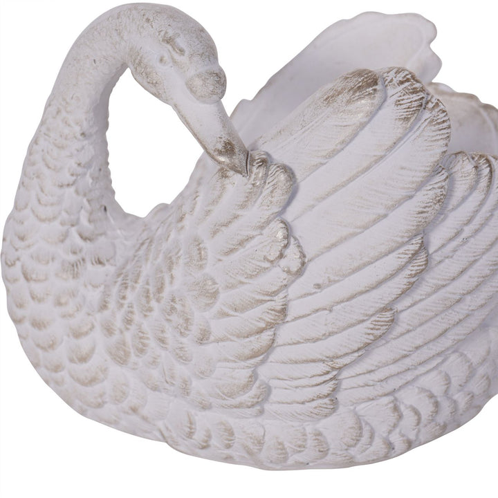 Distressed Swan Votive Holder – Set of 2