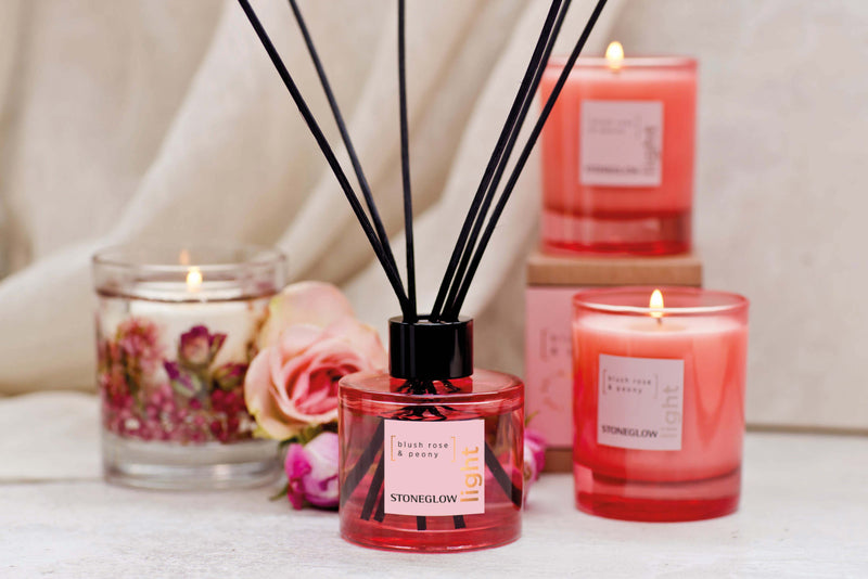Light Blush Rose & Peony Gel Candle