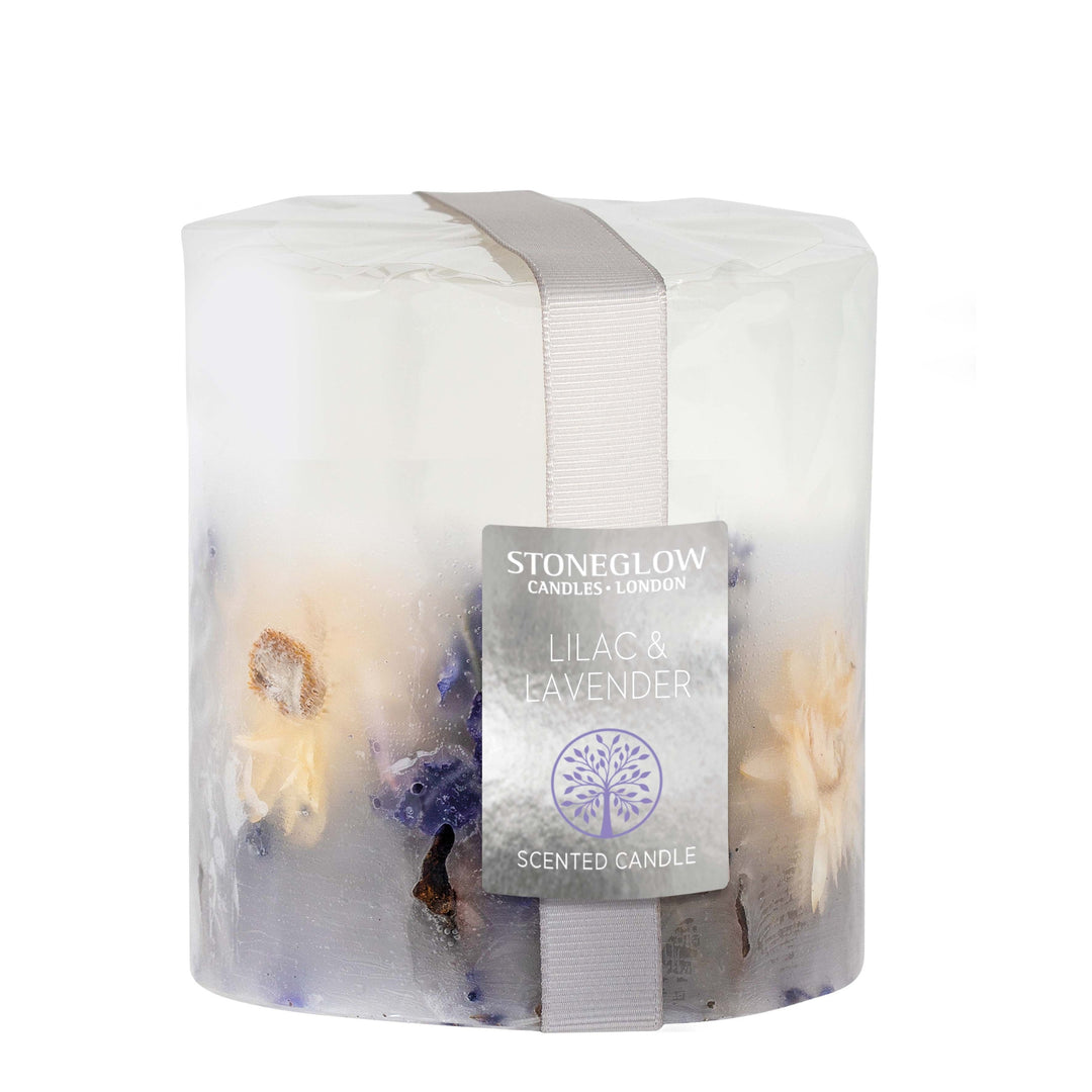 Lilac & Lavender Pillar Candle