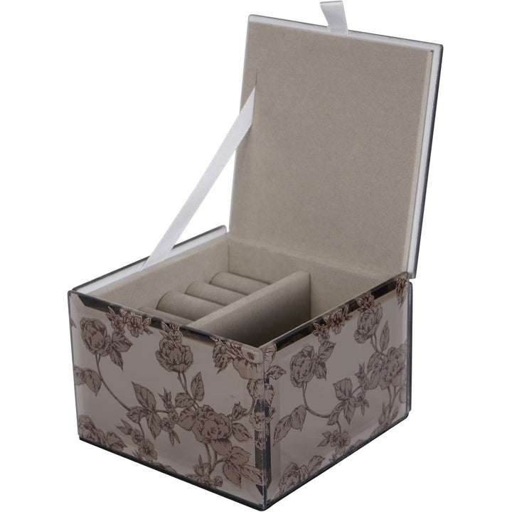 Truffle Pollington Roses Small Mirrored Jewellery Box
