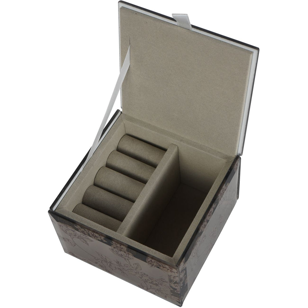 Truffle Pollington Roses Small Mirrored Jewellery Box