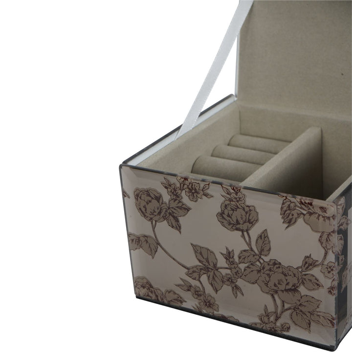Truffle Pollington Roses Small Mirrored Jewellery Box
