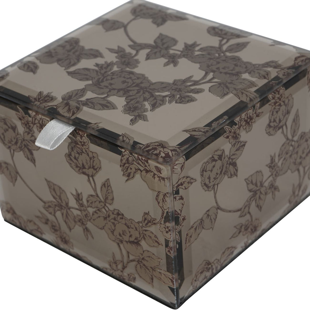 Truffle Pollington Roses Small Mirrored Jewellery Box