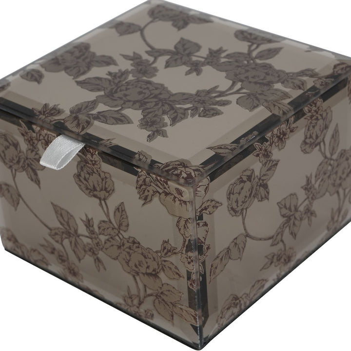 Truffle Pollington Roses Small Mirrored Jewellery Box