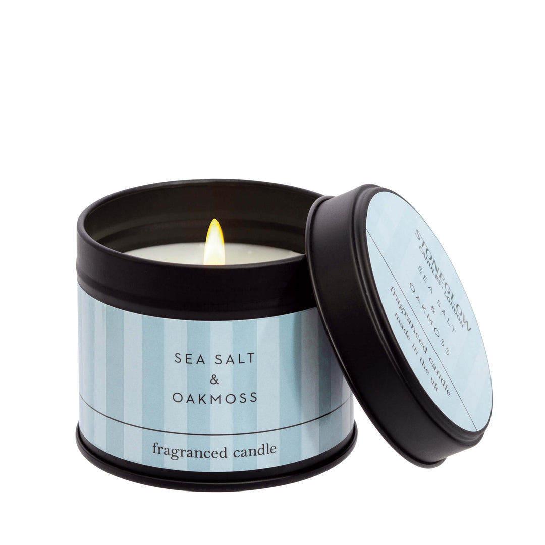 Sea Salt & Oakmoss Tin Candle