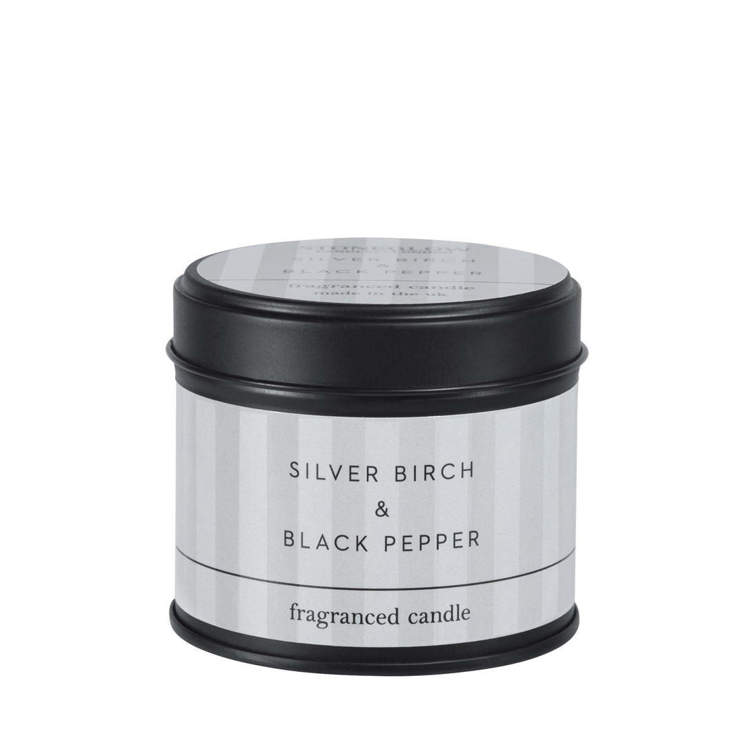 Silver Birch & Black Pepper Tin Candle