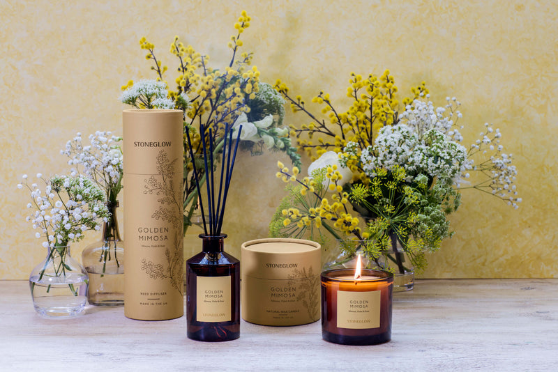 Golden Mimosa - Mimosa, Violet & Rose Reed Diffuser