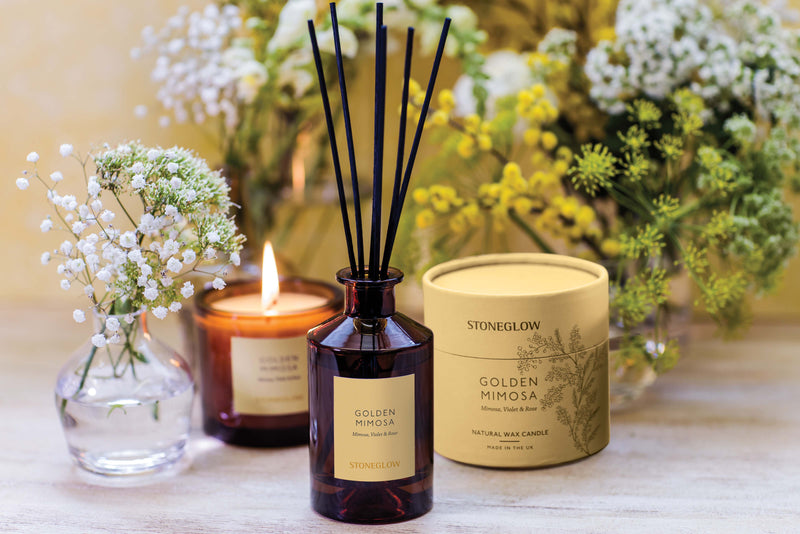 Golden Mimosa - Mimosa, Violet & Rose Reed Diffuser Refill