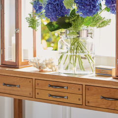 Milton Oak 4 Drawer Console Table