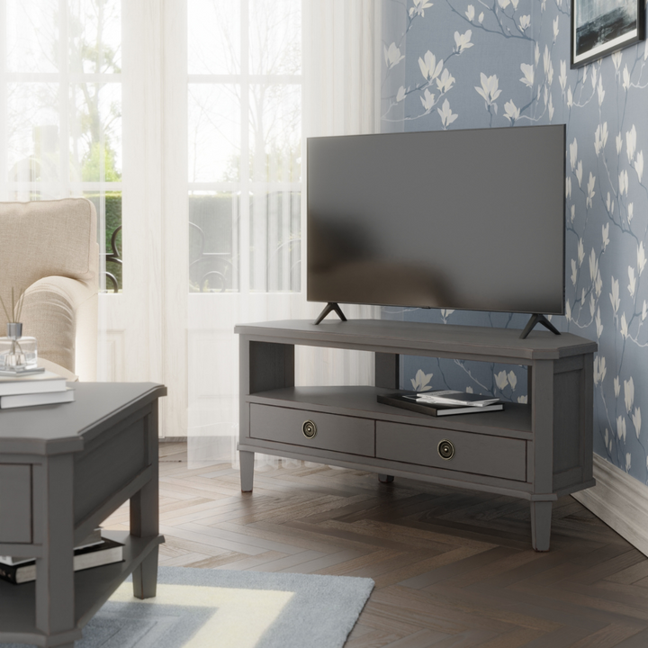 Henshaw 2 Drawer Corner TV Unit