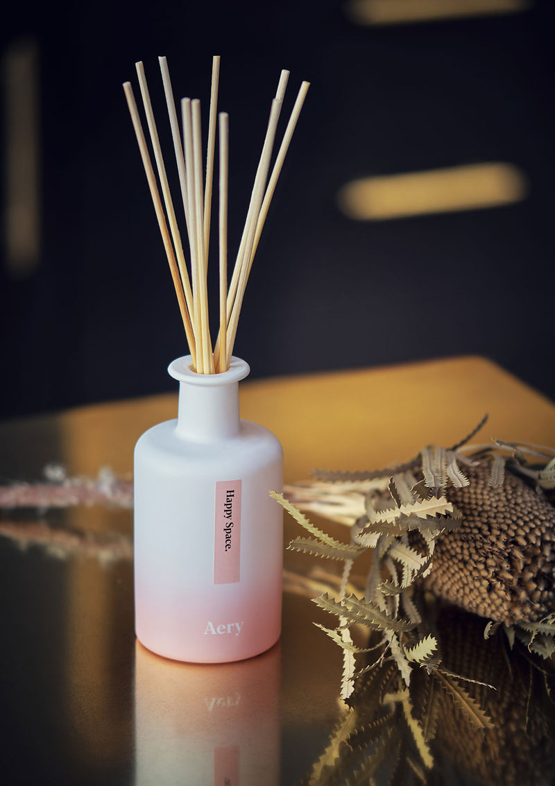 Aery Happy Space Aromatherapy Reed Diffuser - Rose Geranium & Amber ...
