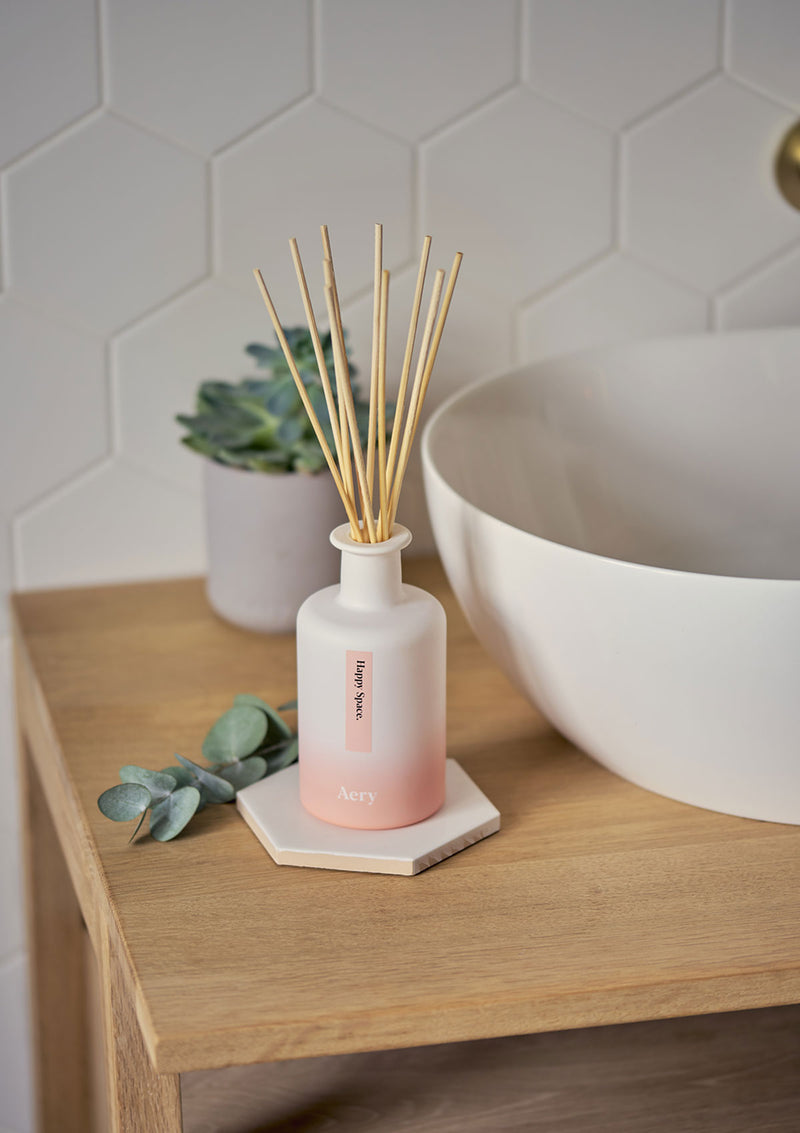 Aery Happy Space Aromatherapy Reed Diffuser - Rose Geranium & Amber ...