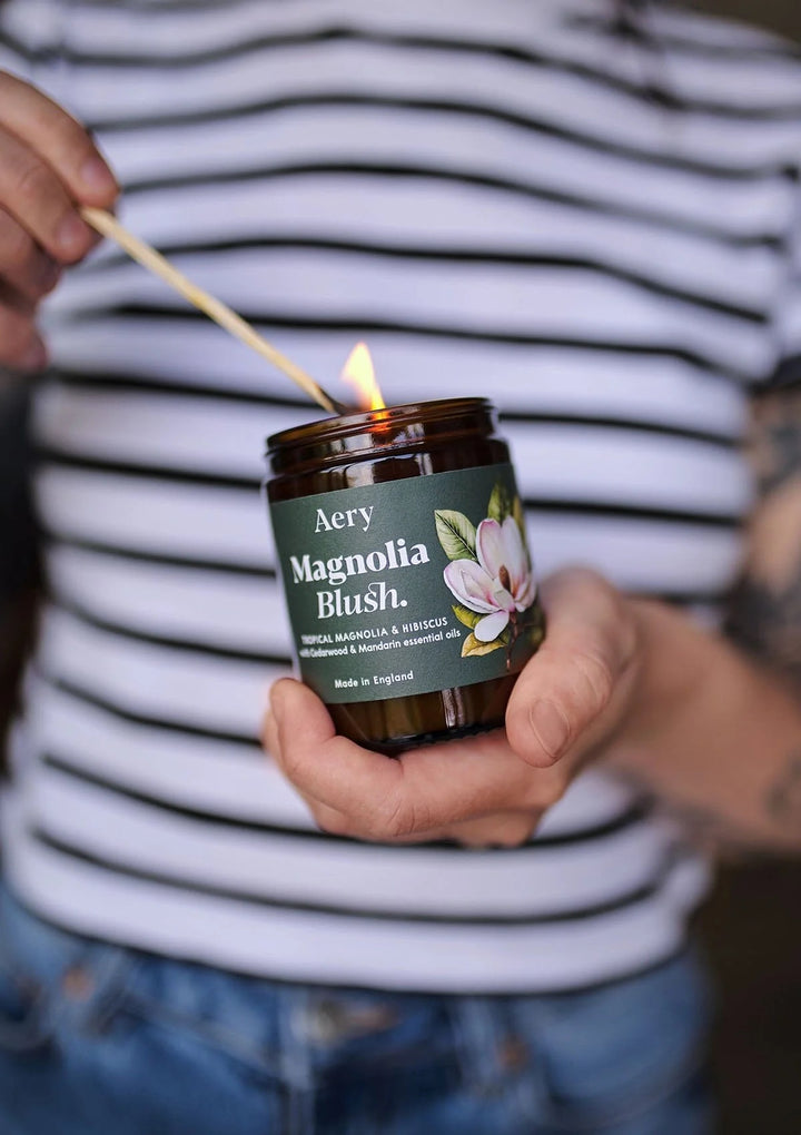 Magnolia Blush Jar Candle - Tropical Magnolia & Hibiscus