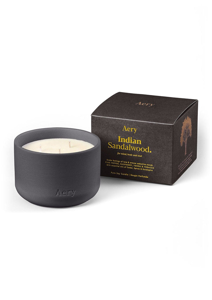 Indian Sandalwood Three Wick Candle - Sandalwood, Pink Pepper & Tonka