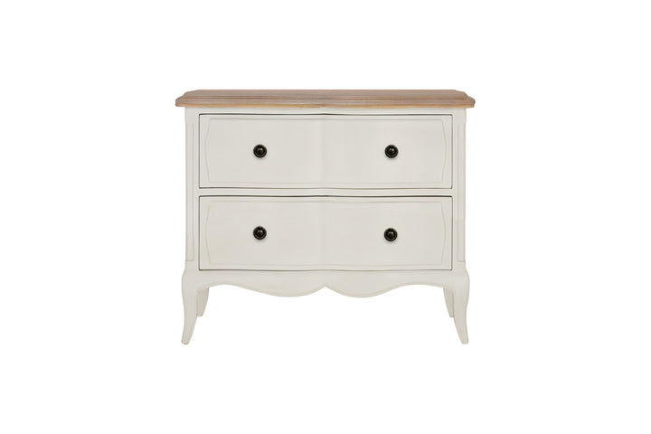 Amelie 2 Drawer Wide Bedside Table