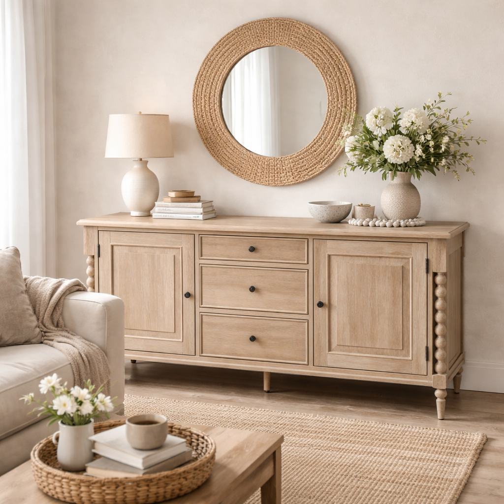 Artisan Oak Sideboard - 2 Door 3 Drawer Sideboard