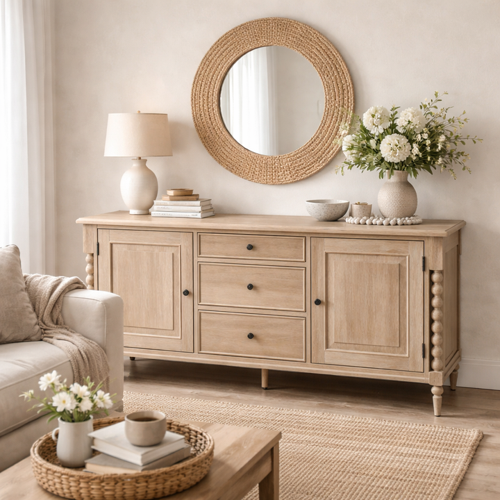 Artisan Oak Sideboard - 2 Door 3 Drawer Sideboard