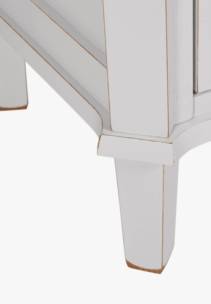 Henshaw 2 Drawer Double Bookcase (Pale Steel)