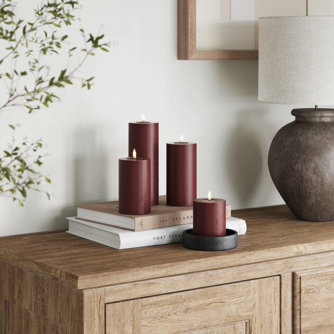 Gift Box of 4 LED Candles with Remote