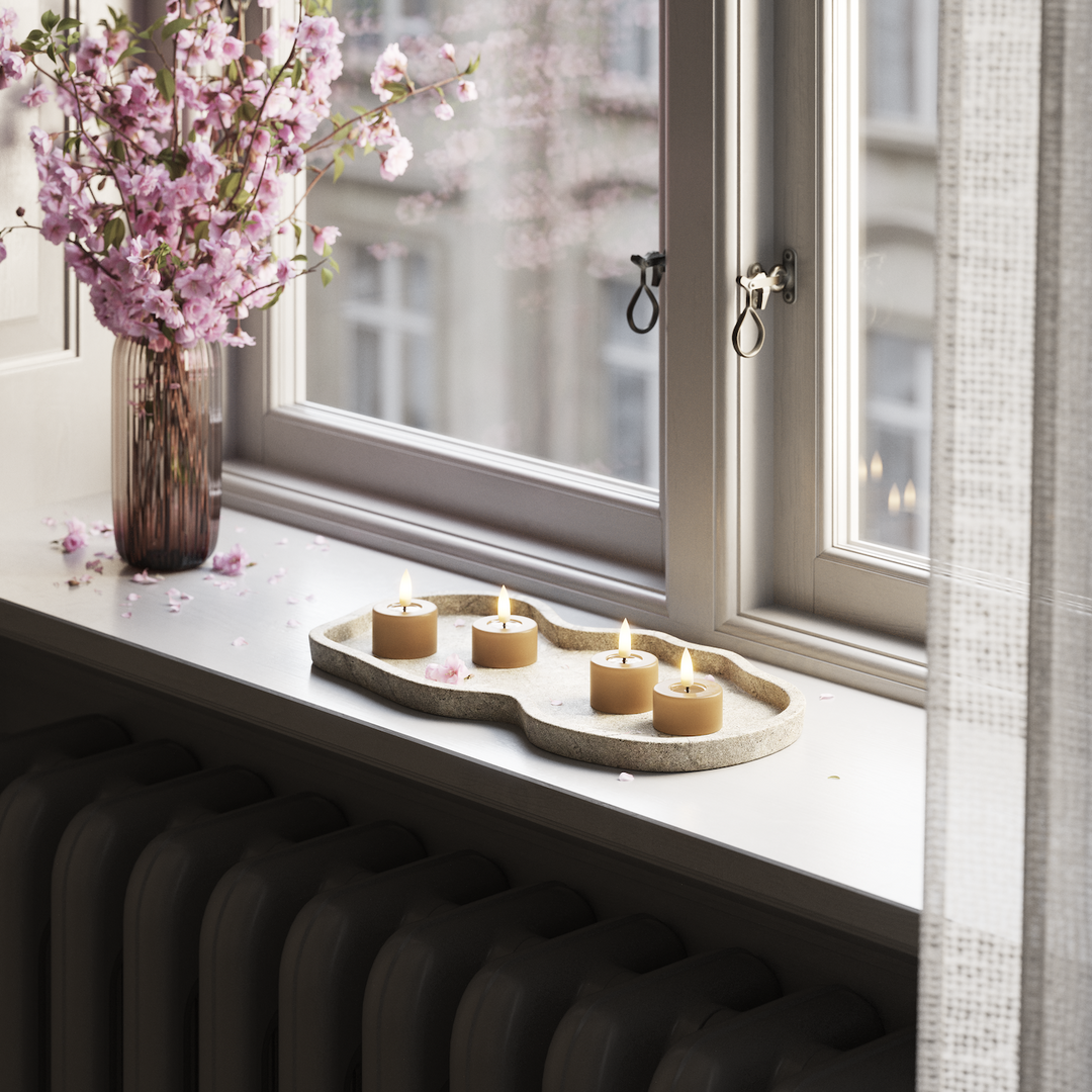 Flameless LED Caramel Set of 2 Tealights