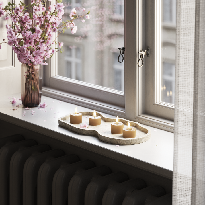 Flameless LED Caramel Set of 2 Tealights