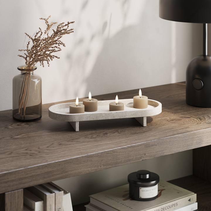 Flameless LED Caramel Set of 2 Tealights