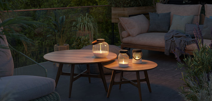 Solar Lantern with LED Wax Candle