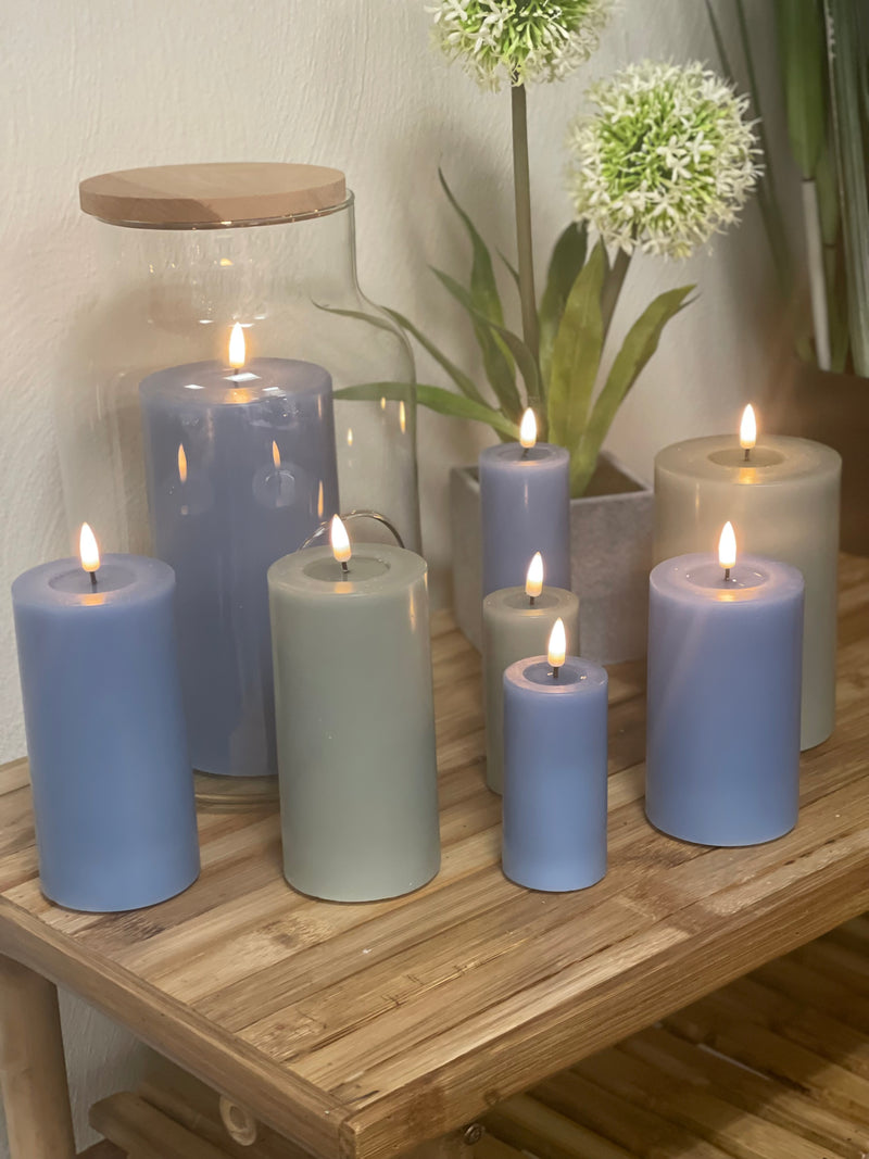 Flameless LED Candle Dust Blue