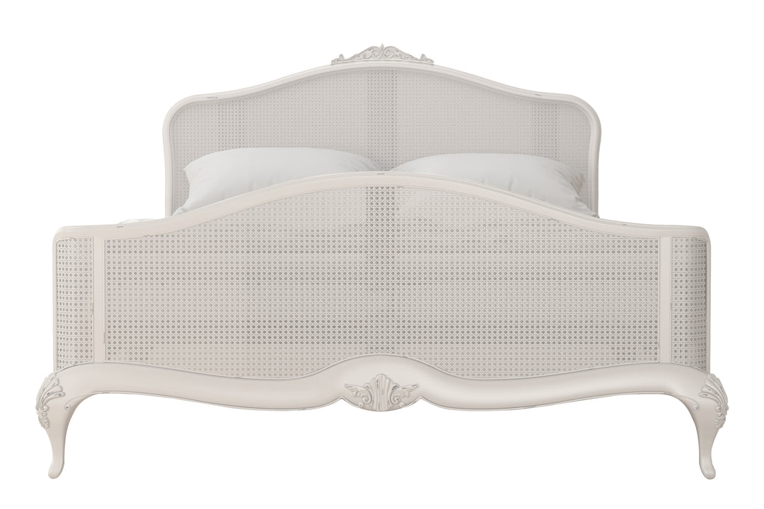 Etienne Grey Rattan Bed Frame