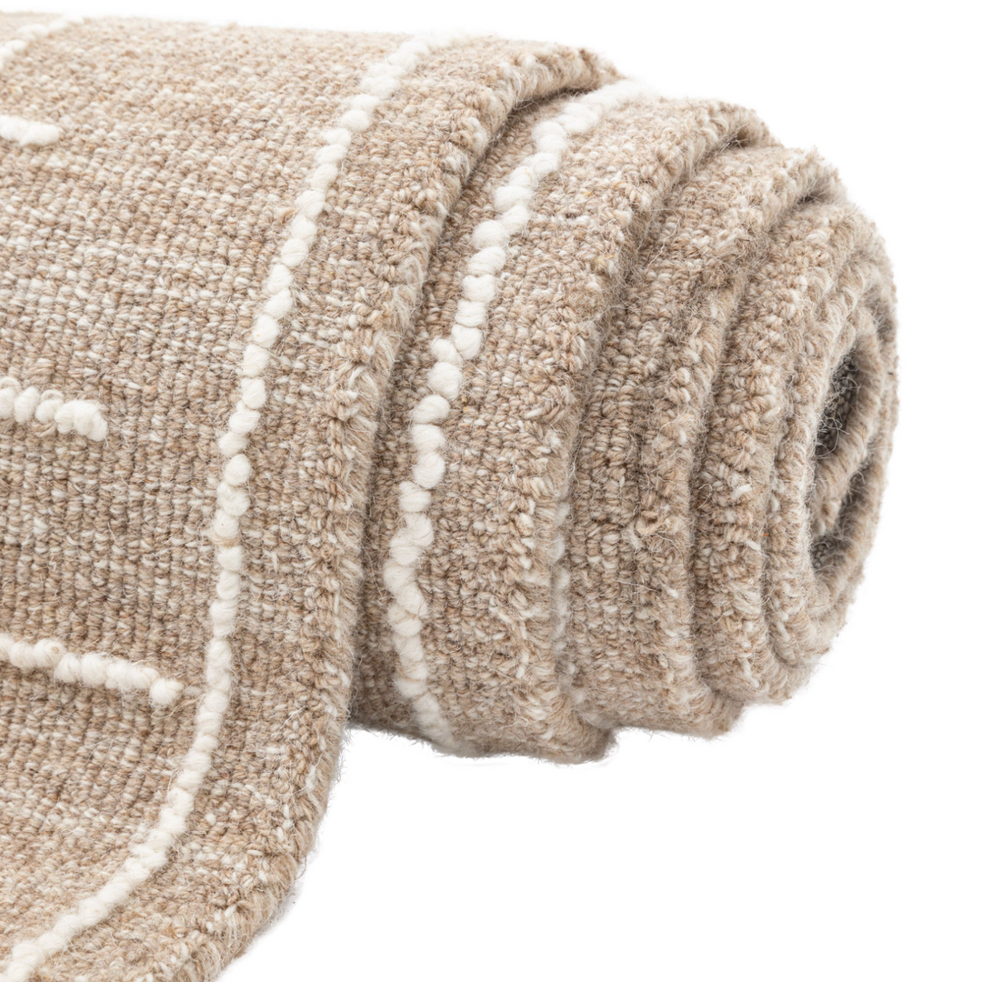 Elmira Tufted Linear Rug - Cream