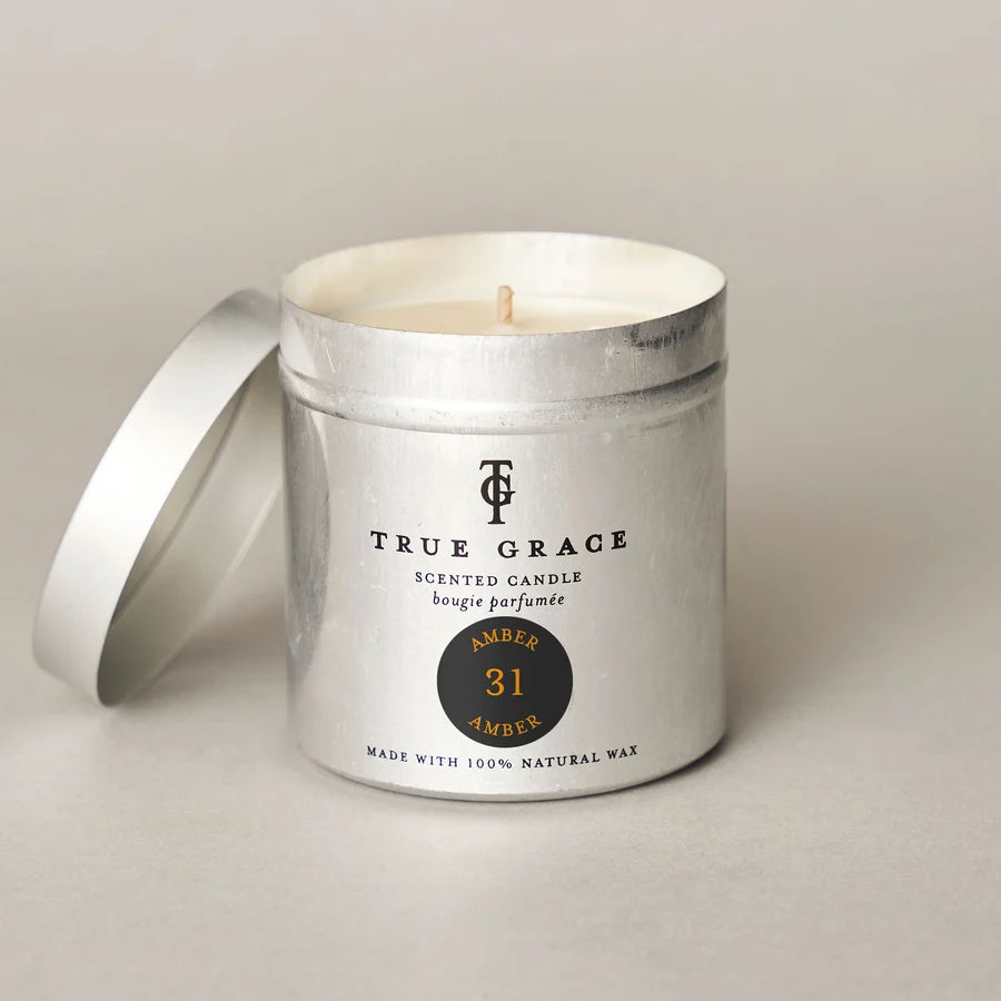 Amber Tin Candle