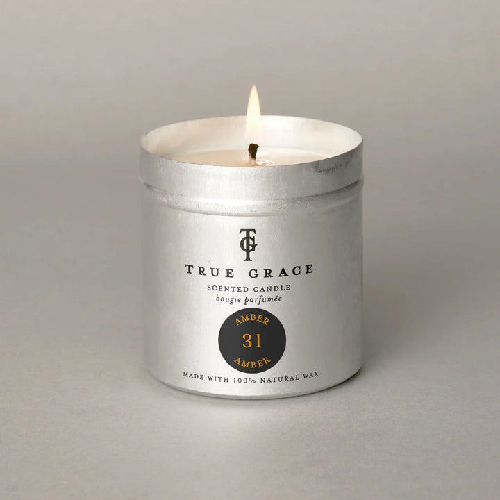 Amber Tin Candle