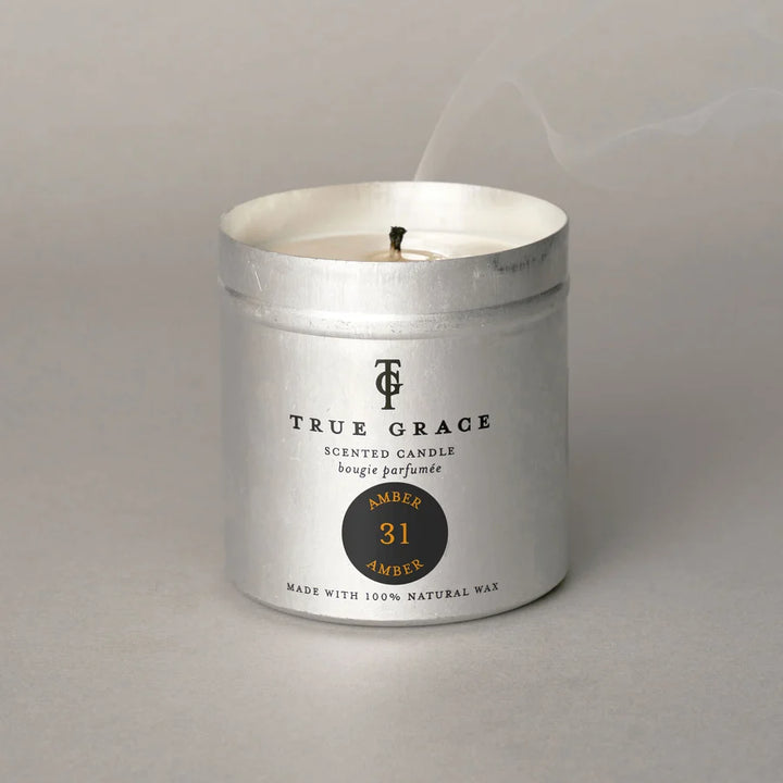 Amber Tin Candle